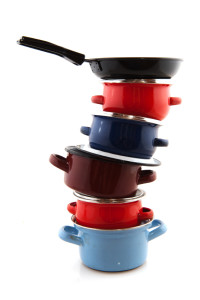 Stack of Pots and pans