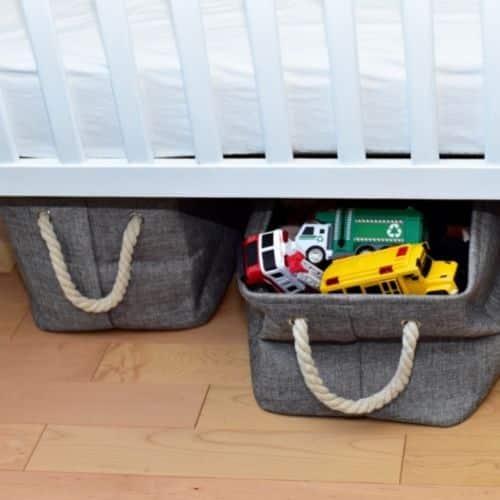 storage under crib