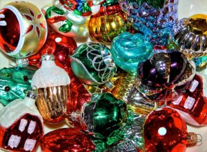 Pile of Christmas Ornamens