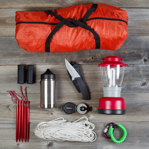 store camping gear