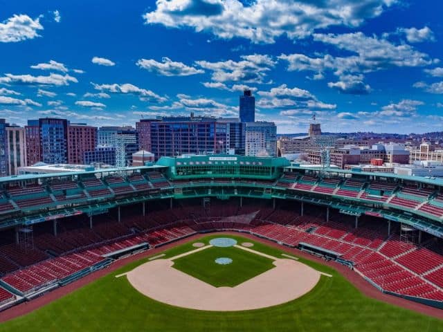 Fenway baseball park in Boston, Massachusetts.