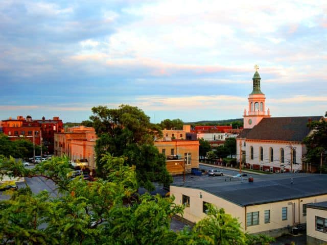 View of downtown Framingham, Massachusetts.