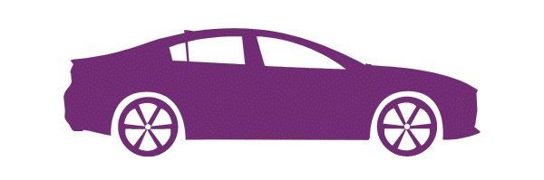 purple illustration of a full size car