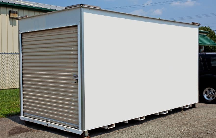 large metal storage container